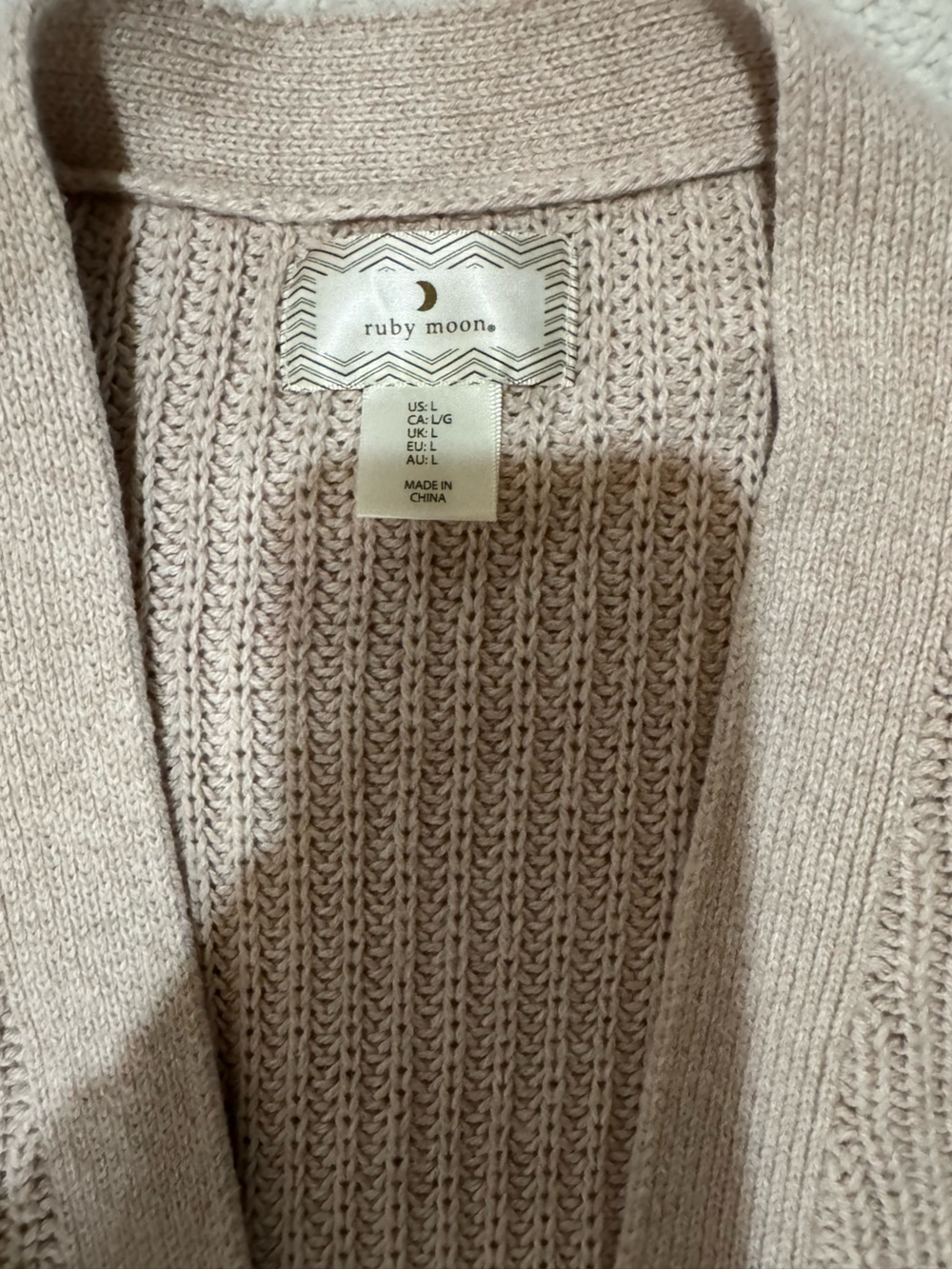 ruby moon Soft Ribbed Knit Cardigan - Picture 2 of 3